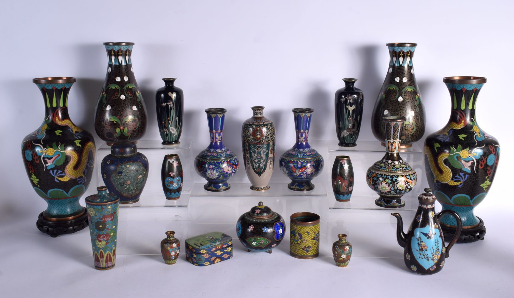 A Gentleman's Single Owner Collection of 19th & 20th Century Chinese & Japanese Cloisonne Enamel (Lo