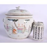 AN EARLY 20TH CENTURY CHINESE FAMILLE ROSE PORCELAIN KAMCHENG JAR AND COVER Late Qing/Republic. 21 c