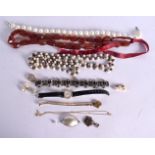 ASSORTED COSTUME JEWELLERY together with a pearl necklace etc. 334 grams. Largest 120 cm long. (qty)