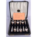 A SET OF ANTIQUE SILVER SPOONS. Birmingham 1892. 73 grams. 11 cm long. (6)