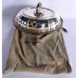 A DAVID ANDERSEN OSLO SILVER SERVING TUREEN AND COVER. 843 grams. 29 cm x 21 cm.