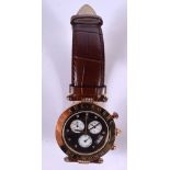 A KLAUS KOBEC WRIST WATCH. 4.25 cm wide inc crown.