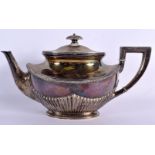 A SCANDINAVIAN SILVER TEAPOT. 585 grams. 26 cm x 12 cm.