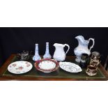 ASSORTED DECORATIVE POTTERY. (qty)