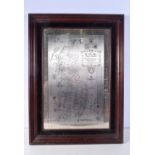 A frames Silver limited edition map of Great Britain 54 x 36 cm.