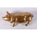 A VINTAGE PIGGY VESTA CASE. 4.5 cm x 1.5 cm.