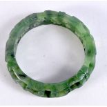 A Chinese jade bracelet 5.5cm.