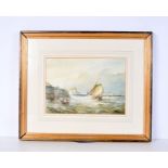Edward A. Swan (19th/20th Century) British Framed water colour entitled "Almost Home " 23 x 33 cm.
