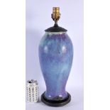 A LARGE 19TH CENTURY CHINESE JUNYAO PURPLE SPLASH VASE Qing. 37 cm high.