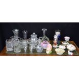 ANTIQUE TOBY JUGS together with glassware etc. (qty)