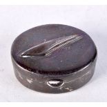 A BRITISH AIRWAYS SILVER PILL BOX. Hallmarked Sheffield 1992, 1.6cm x 3.4cm x 3cm, weight 20.2g