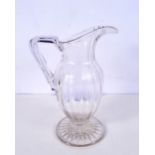 A Regency cut glass jug 24 cm.