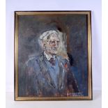 Hugh Pakenham Mahon Oil on board portrait of a male 70 x 60 cm