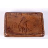 AN ANTIQUE NAPOLEONIC SNUFF BOX. 7 cm x 4.5 cm.