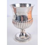 AN EARLY 19TH CENTURY ENGLISH SILVER GOBLET. London 1819. 222 grams. 14.5 cm high.