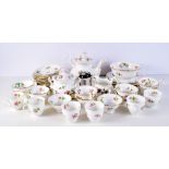 A Staffordshire porcelain tea service (Qty).