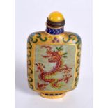 A Chinese Cloisonne enamelled snuff bottle 9cm.