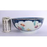 A LARGE 18TH CENTURY CHINESE EXPORT FAMILLE ROSE BOWL Qianlong. 25 cm diameter.