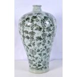 A Chinese porcelain Meiping vase decorated with grape vine 34 cm .