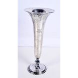 A TIFFANY & CO SILVER POSY VASE. 179 grams. 20 cm x 9.5 cm.