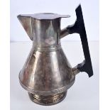 AN ART DECO SILVER PLATED HOT WATER JUG. 485 grams. 18 cm x 16 cm.