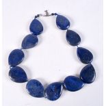 A lapis Lazuli necklace 54 cm.
