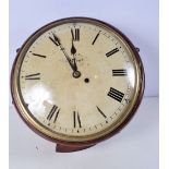 A Vick of Stroud mahogany surround wall clock.36 cm.