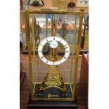 A LARGE CONTEMPORARY EIFFEL TOWER SKELETON CLOCK. 65 cm x 25 cm.