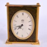 A VINTAGE JAEGER RECITAL BAKELITE CLOCK. 11 cm x 8 cm.