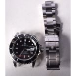 A ROLEX SUBMARINER FULL SET 16610 BOXED WRISTWATCH with original tags, anchor etc. 4.5 cm wide inc c