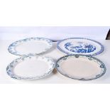 A collection of ceramic meat platters 50 x 40cm (4)
