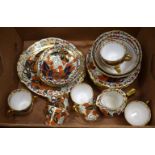 A GOOD COPELAND IMARI TEASET. (qty)