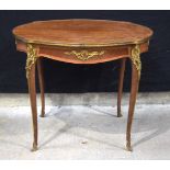 An early 20th century ormolu mounted table 75 x 96cm