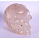 A CONTINENTAL ROCK CRYSTAL SKULL. 10 cm x 8 cm.