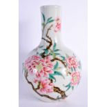 A CHINESE FAMILLE ROSE PORCELAIN VASE 20th Century. 24 cm high.