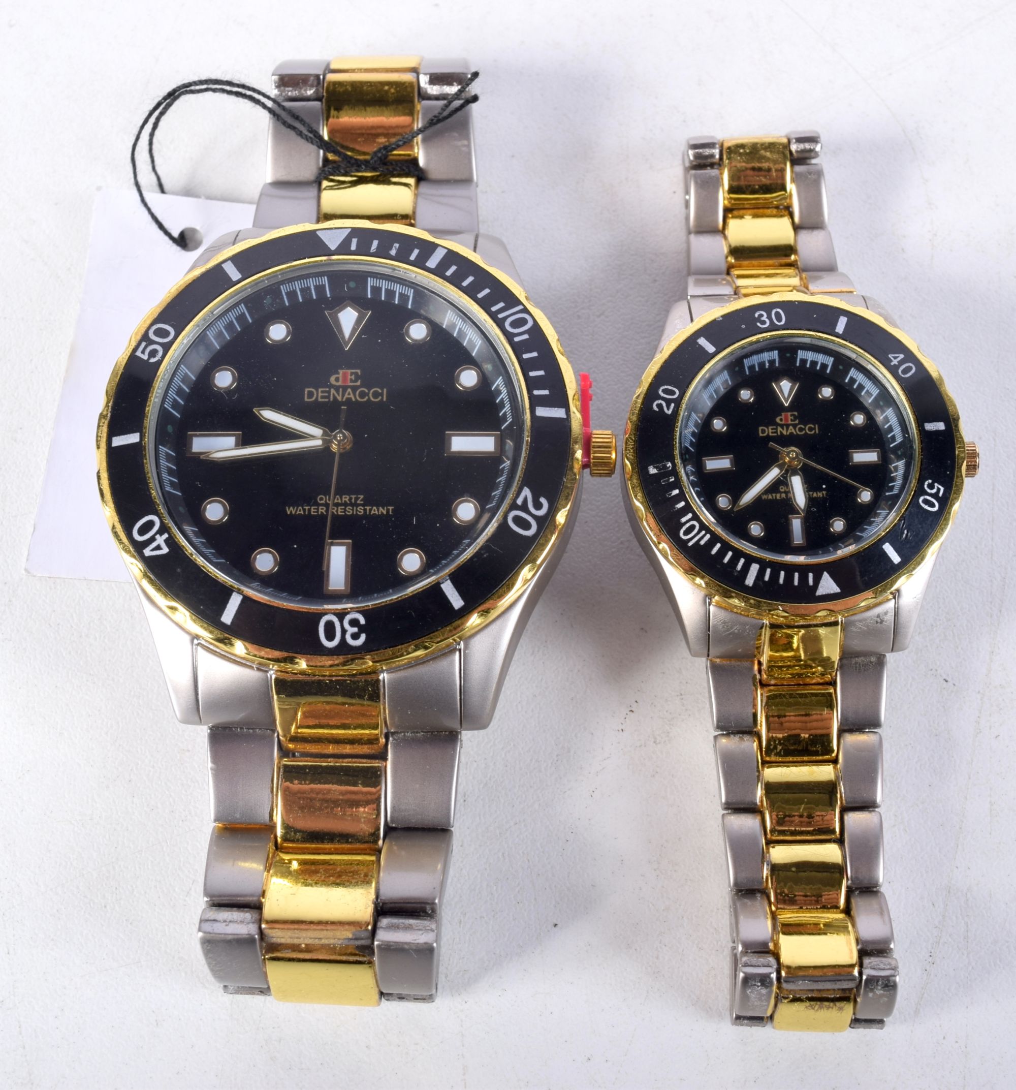TWO DENACCI WRISTWATCHES. Largest 5 cm wide inc crown. (2) - Image 2 of 5