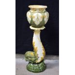 A large Leeds Pottery Jardiniere 115 x 43 cm.