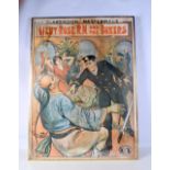 A vintage framed film poster Lieut Rose R. N. and the boxers 100 x 75 cm