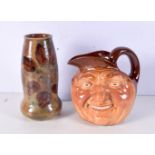 A Royal Doulton Autumn leaves vase together with a Royal Doulton John Barleycorn jug largest 20 cm (