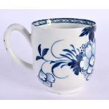 18th century Christians Liverpool coffee cup painted with the ‘Liver-bird’ pattern. 6.5cm High