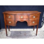 A REGENCY MAHOGANY SIDEBOARD. 108 cm x 80 cm x 46 cm.