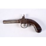 A 19th Century percussion pistol , Birmingham proof marks 18cm.