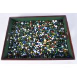 A large collection of marbles (Qty).