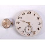 TWO WATCH MOVEMENTS. Largest 4 cm diameter. (2)