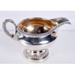 A VICTORIAN SCOTTISH SILVER CREAM JUG. Glasgow 1887. 247 grams. 16 cm x 11 cm.