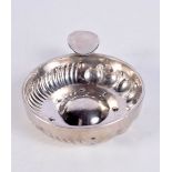 AN ANTIQUE SILVER WINE TASTER. 116 grams. 11 cm x 8 cm.