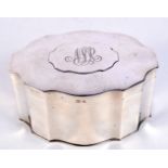 AN ANTIQUE SILVER TEA CADDY. Birmingham 1911. 479 grams. 15 cm x 10.5 cm.