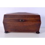 An early 20th century mahogany caddy 16 x 30 x 60cm.