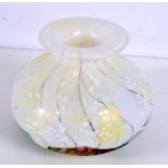 An Isle of wight glass vase 11cm .