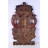 A large wooden South American carving 75 x 45 cm.